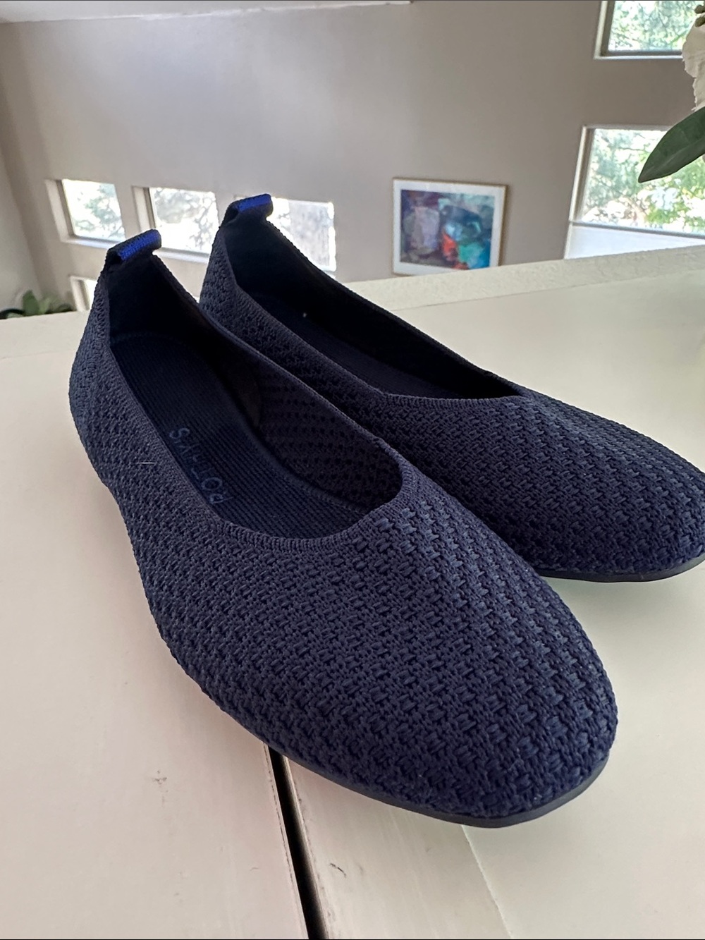New Rothy's flat ballerina 5.5 navy